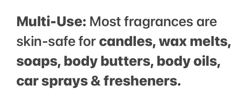 Candle Fragrance list
